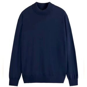 Scotch & Soda Knitwear Lightweight Mock Neck Long Sleeve Pullover Sweater Size M
